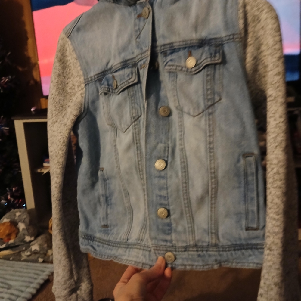 Aeropostale Kids Light Blue and Gray Jean Jacket